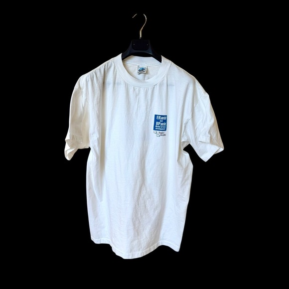 Global Basics Other - Vintage 90s Tech Silicon Valley Promo T-Shirt White XL Distressed